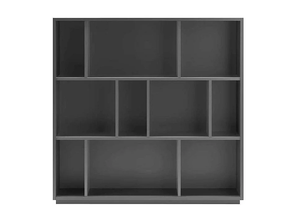 Estanteria 3 alturas modelo 546 acabado grafito. 117 cm(alto), 119 cm(ancho), 32 cm(fondo)