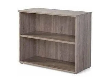 Estantería baja para oficina o estudio acabado olmo claro, 77.6 cm(alto)93 cm(ancho)42.5