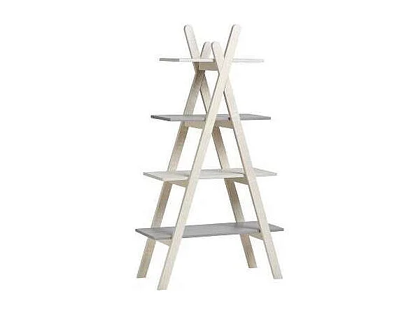 Estantería 4 estantes Lia acabado multicolor 146 cm(alto) 80 cm(ancho) 35 cm(largo).