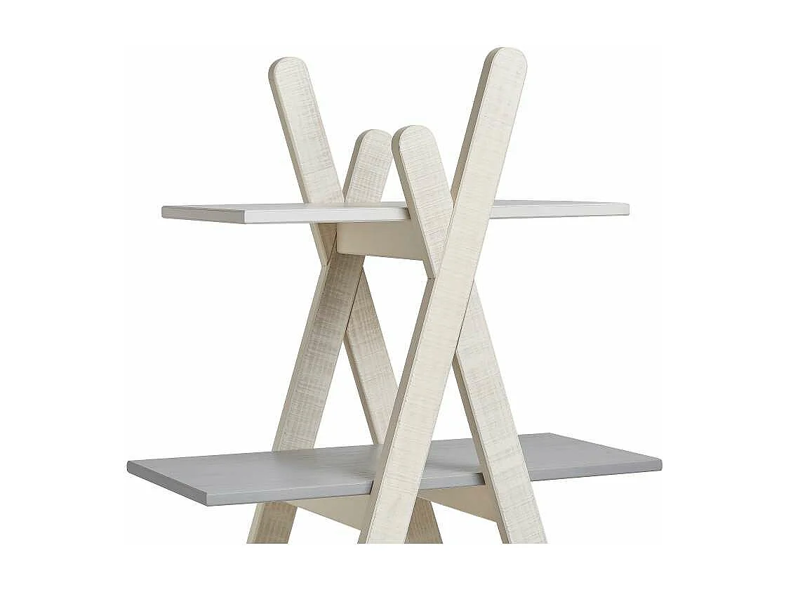 Estantería 4 estantes Lia acabado multicolor 146 cm(alto) 80 cm(ancho) 35 cm(largo).