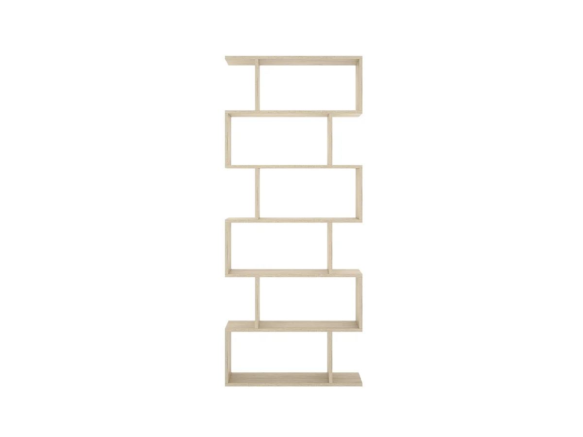 Estantería alta Ibros en natural 190 cm(alto)80 cm(ancho)25 cm(fondo).