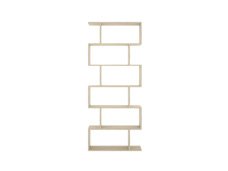 Estantería alta Ibros en natural 190 cm(alto)80 cm(ancho)25 cm(fondo).