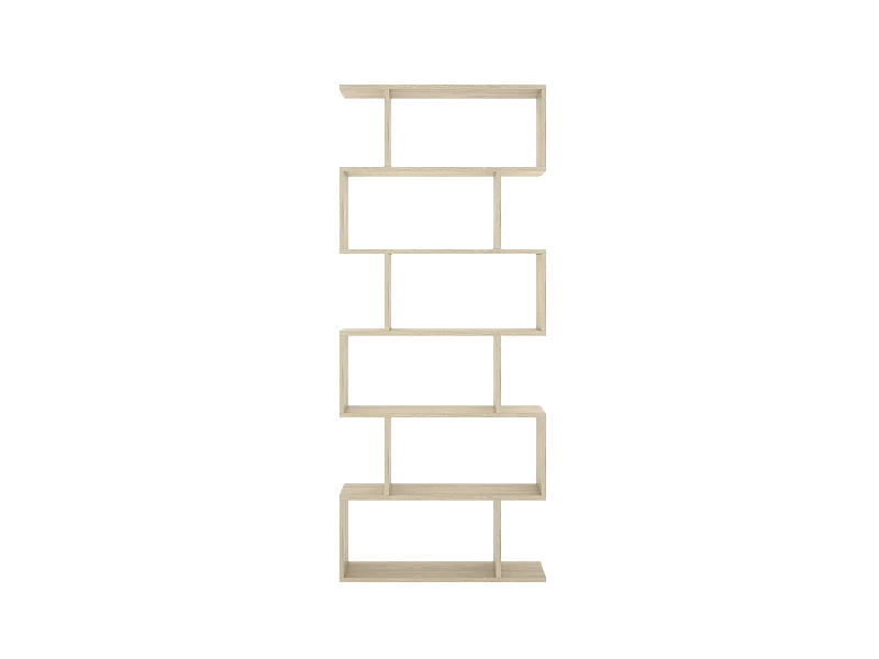 Estantería alta Ibros en natural 190 cm(alto)80 cm(ancho)25 cm(fondo).