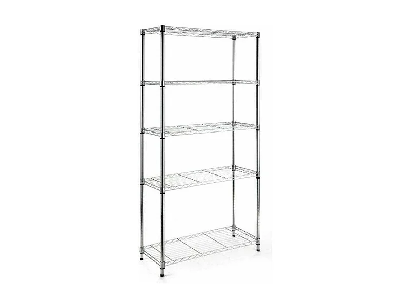 Estanteria stylo 5 baldas cromadas 180 cm(alto) 90 cm(ancho) 35 cm(fondo)