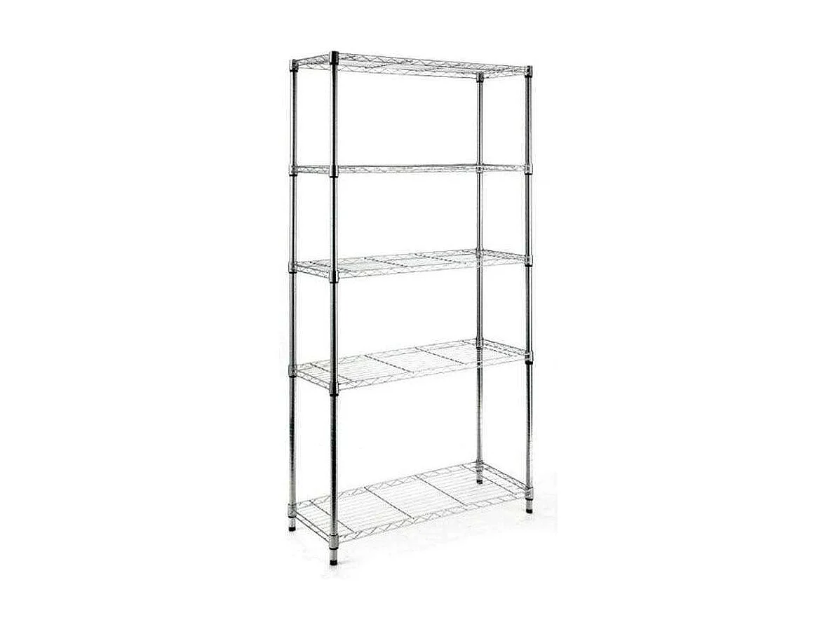 Estanteria stylo 5 baldas cromadas 180 cm(alto) 90 cm(ancho) 35 cm(fondo)