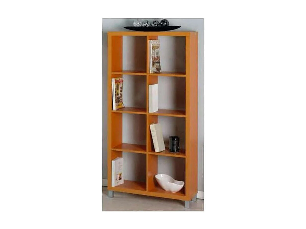 Estantería alta kubox 2x4 acabado maple, 146 cm(alto)76 cm(ancho)29 cm(fondo) .