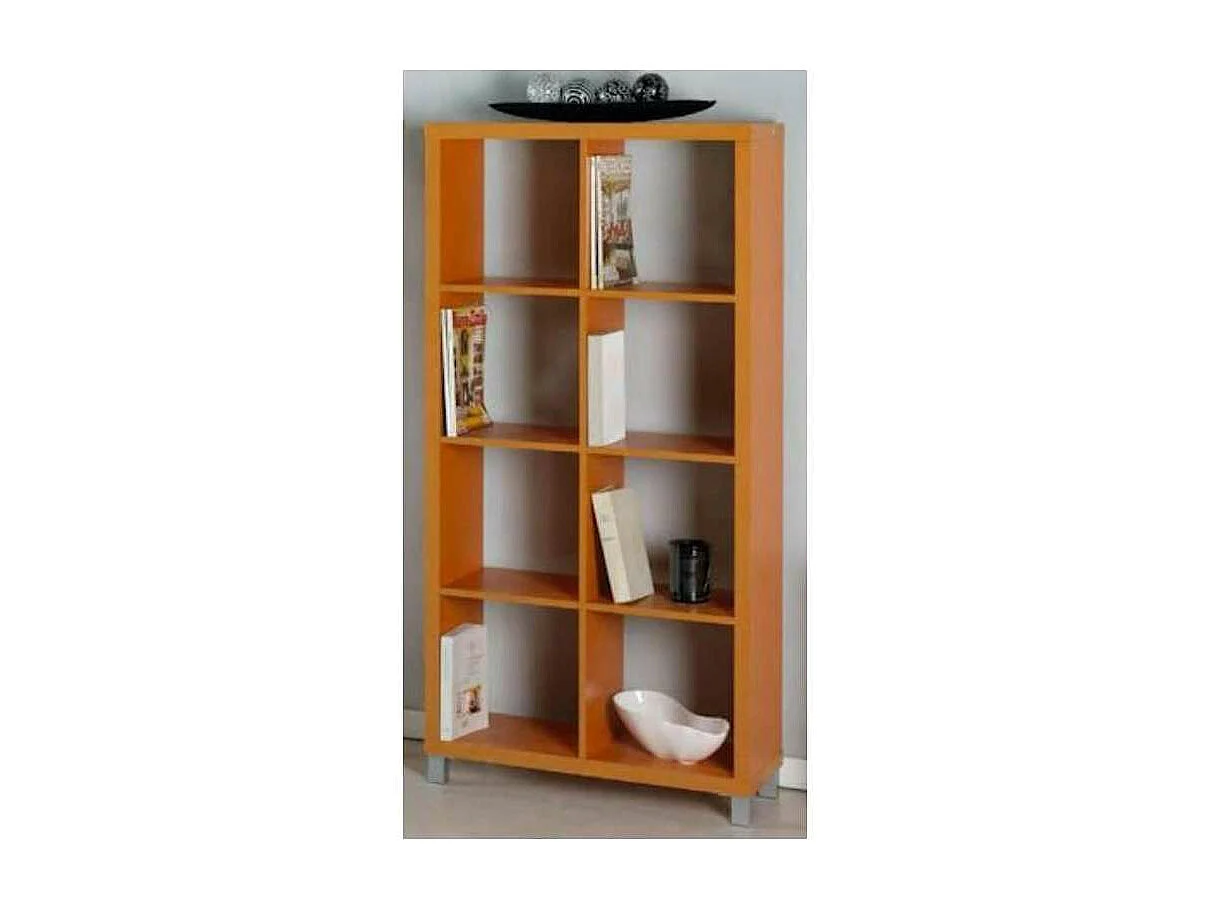 Estantería alta kubox 2x4 acabado maple, 146 cm(alto)76 cm(ancho)29 cm(fondo) .