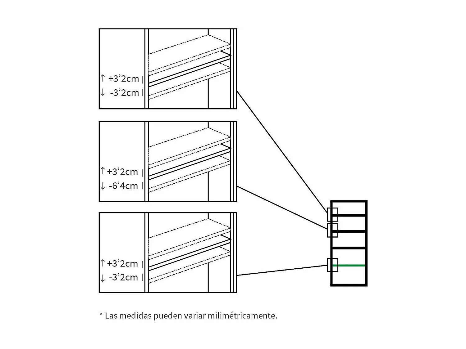 Estantería-2 cuatro estantes acabado roble cambrian, 196.5 cm(alto)75.5 cm(ancho)33 cm(fo