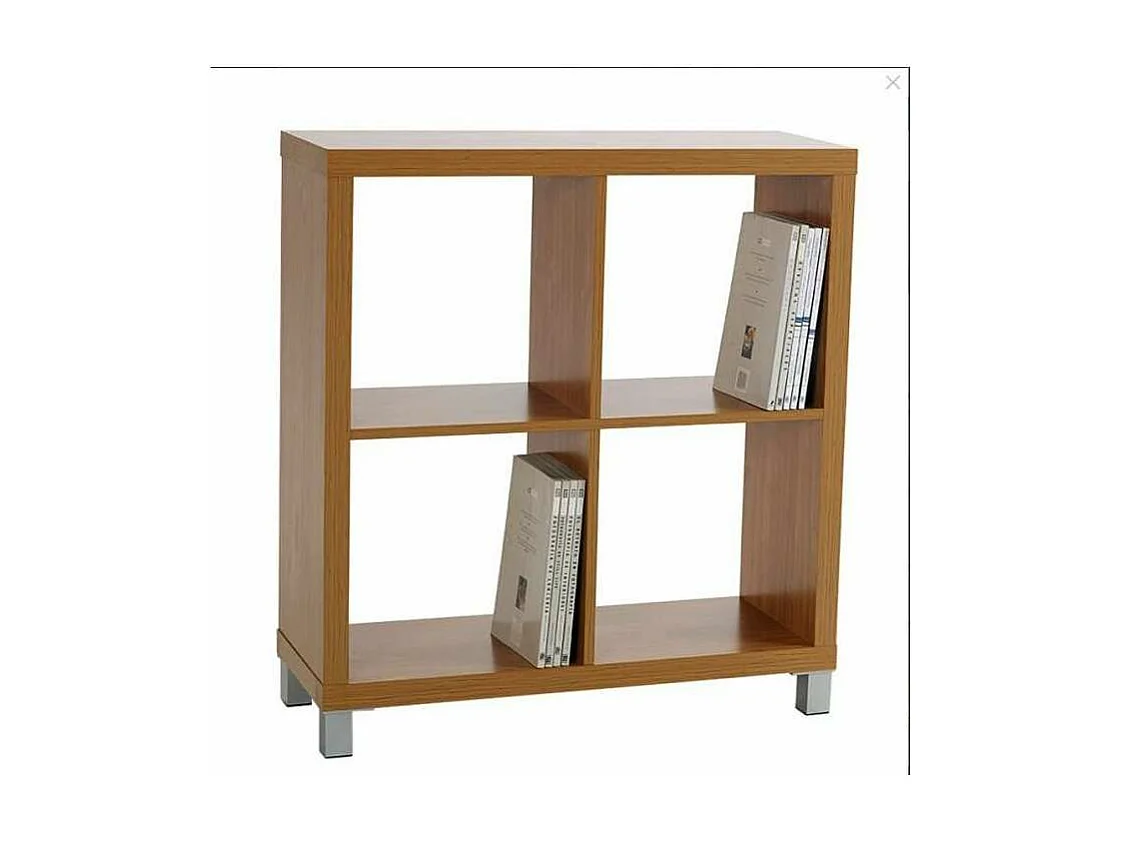 Estantería pequeña kubox 2x2 acabado maple, 83 cm(alto)76 cm(ancho)29 cm(fondo)