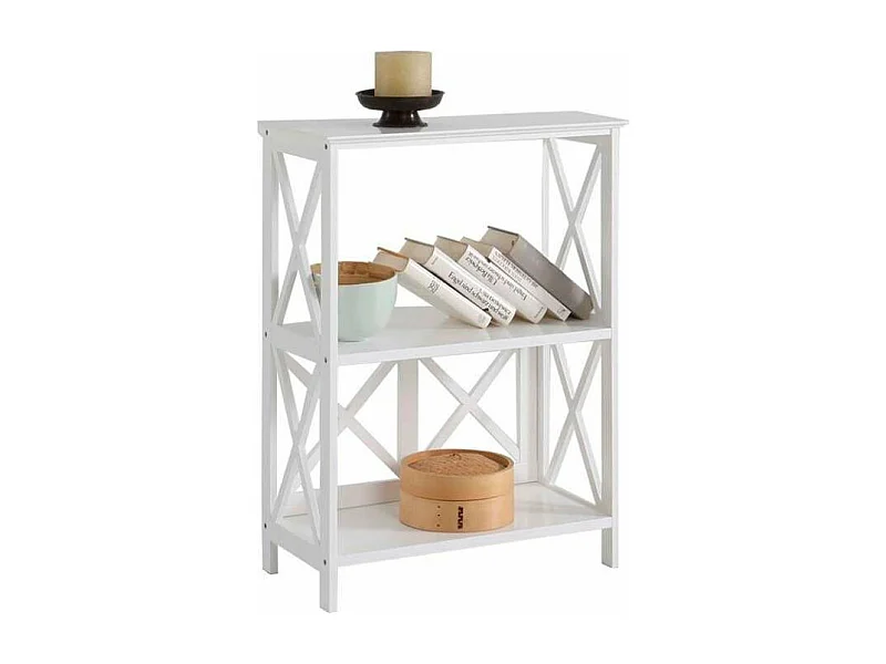 Estantería Victoria 3 baldas acabado blanco 77 cm(alto)60 cm(ancho)30 cm(fondo).