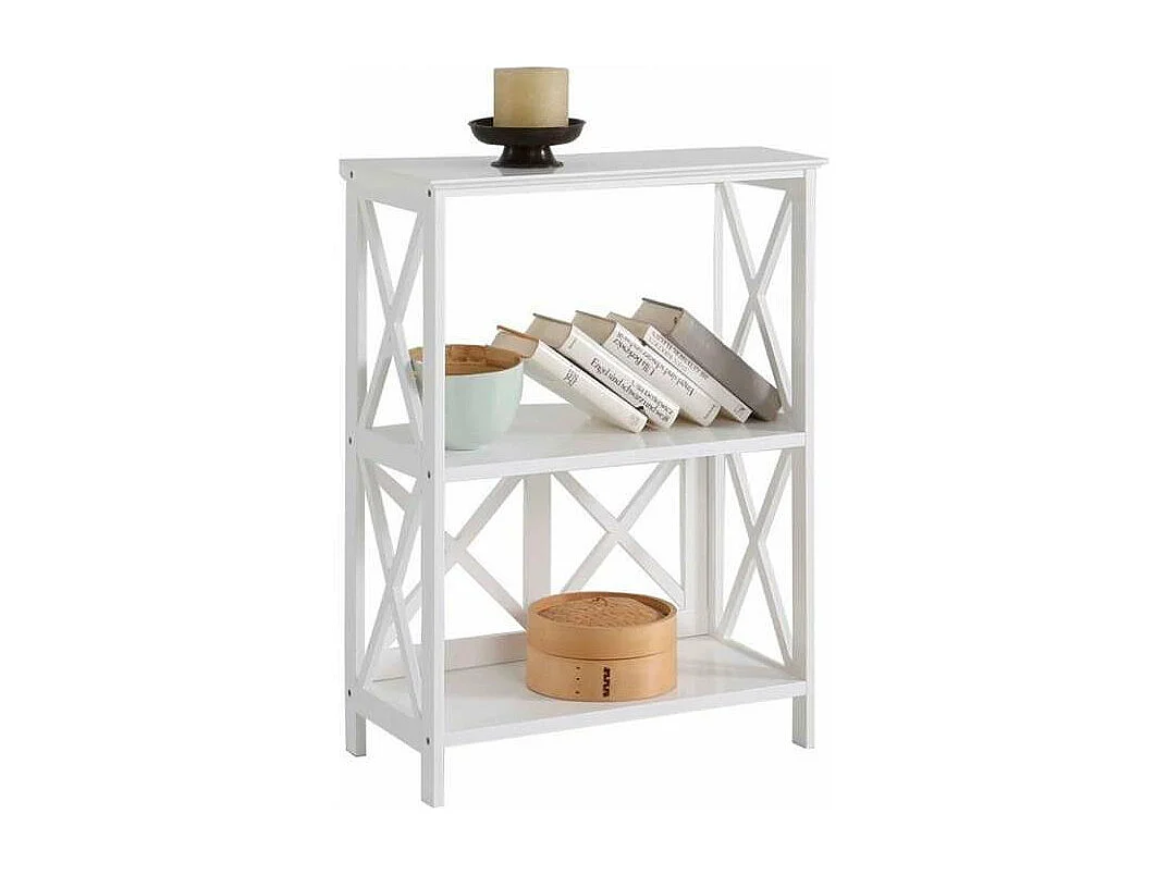 Estantería Victoria 3 baldas acabado blanco 77 cm(alto)60 cm(ancho)30 cm(fondo).