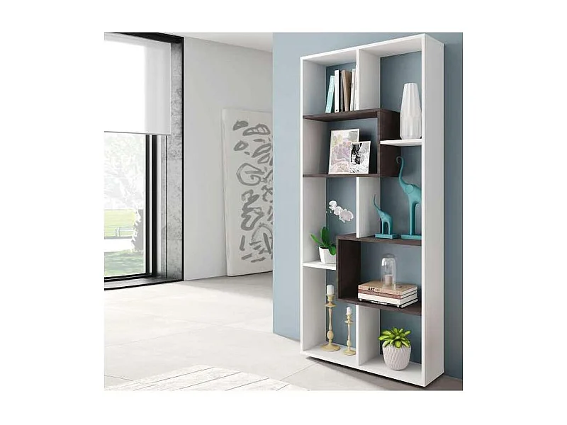 Estanteria para oficina o recibidores Doria. 180 cm(alto)80 cm(ancho)25 cm(fondo) .