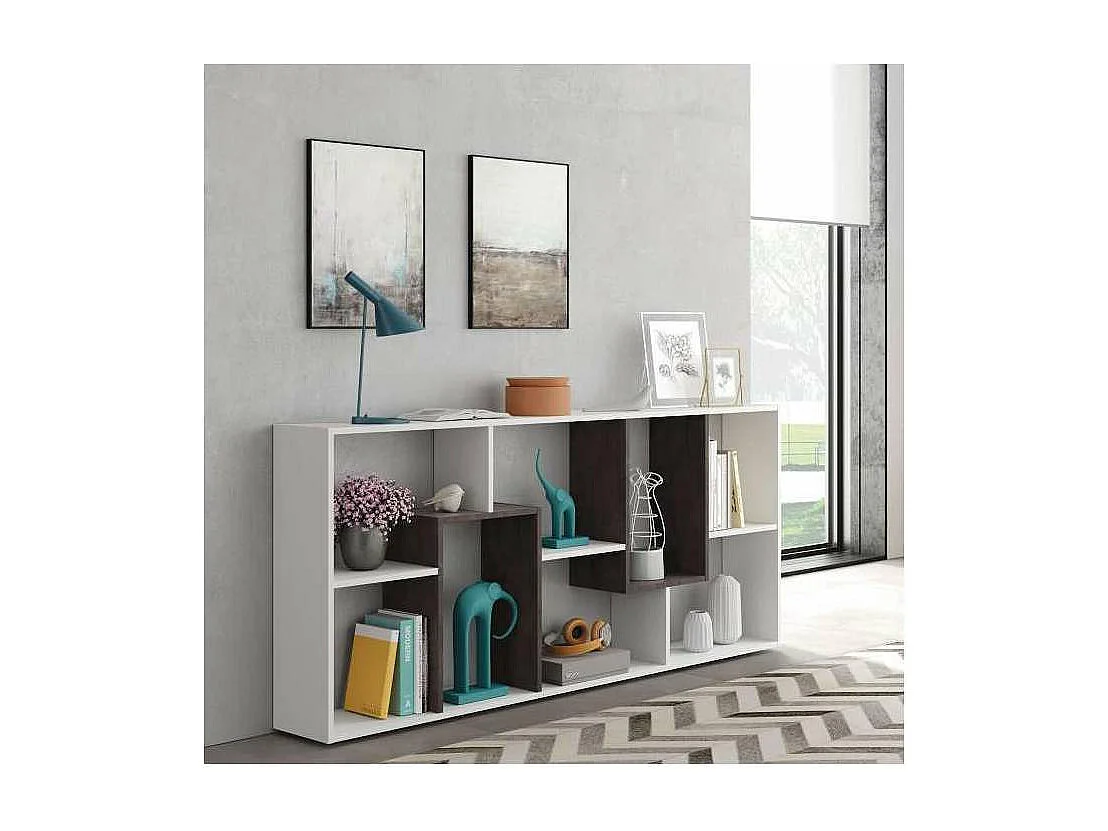 Estanteria para oficina o recibidores Doria. 180 cm(alto)80 cm(ancho)25 cm(fondo) .