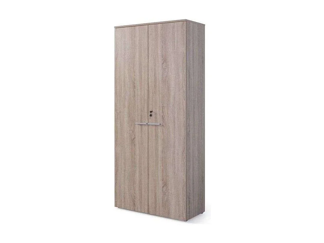 Armario alto con puertas acabado olmo claro, 208.8 cm(alto)93 cm(ancho)42.5 cm(fondo)..