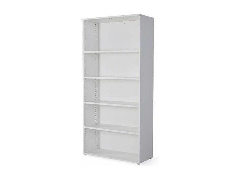 Estantería alta para oficina o estudio acabado blanco, 208.8 cm(alto)93 cm(ancho)42.5 cm(