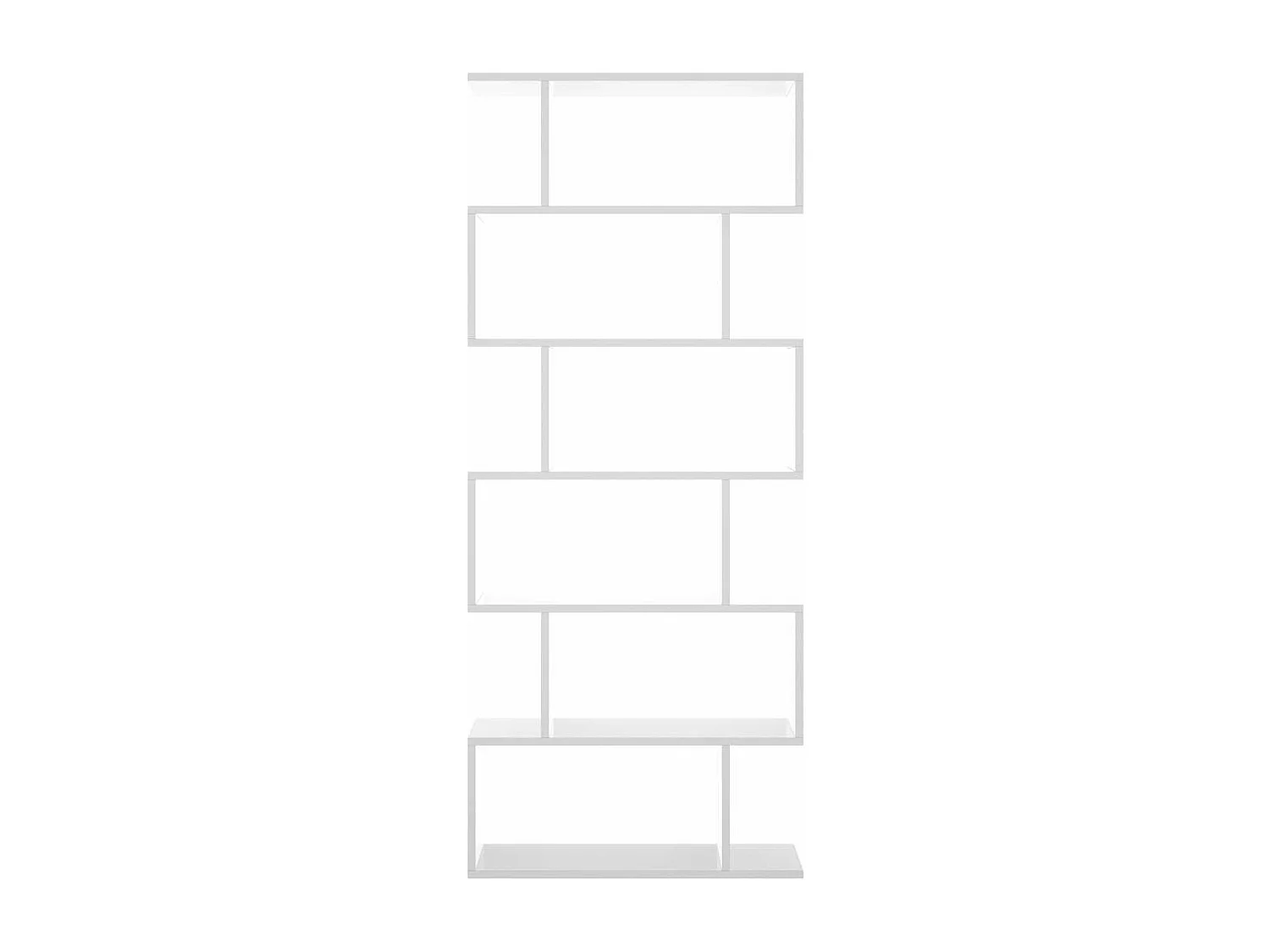 Estantería alta Ibros en blanco brillo 190 cm(alto)80 cm(ancho)25 cm(fondo). .