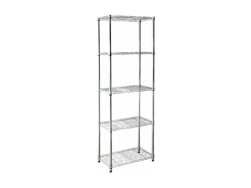 Estanteria stylo 5 baldas cromadas 180 cm(alto) 60cm(ancho) 35 cm(fondo)