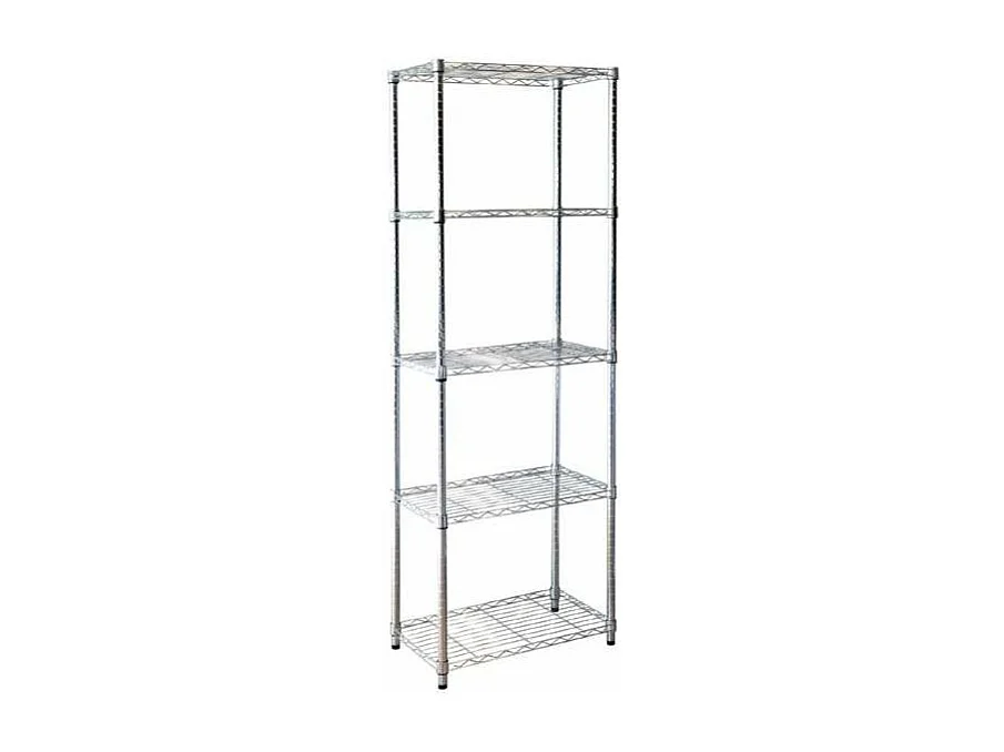 Estanteria stylo 5 baldas cromadas 180 cm(alto) 60cm(ancho) 35 cm(fondo)