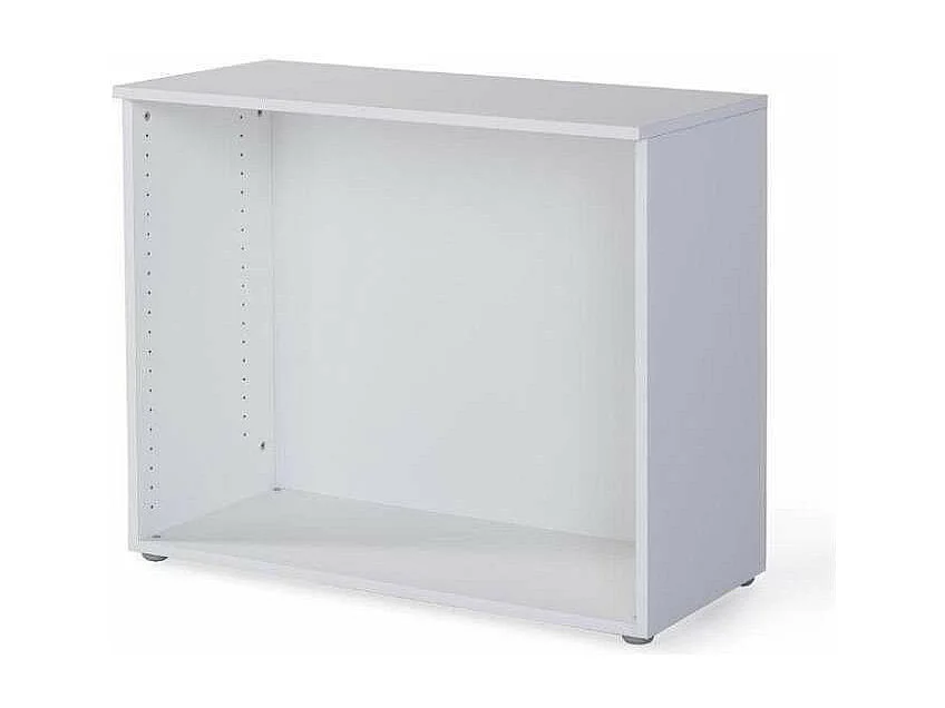 Estantería baja para oficina o estudio acabado blanco, 77.6 cm(alto)93 cm(ancho)42.5 cm(f