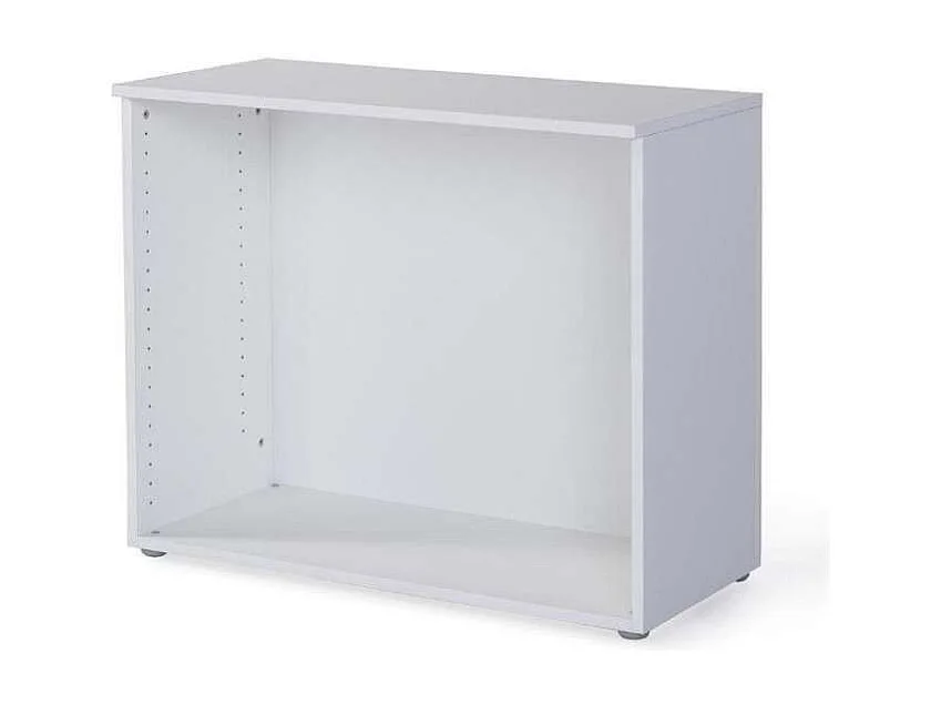 Estantería baja para oficina o estudio acabado blanco, 77.6 cm(alto)93 cm(ancho)42.5 cm(f