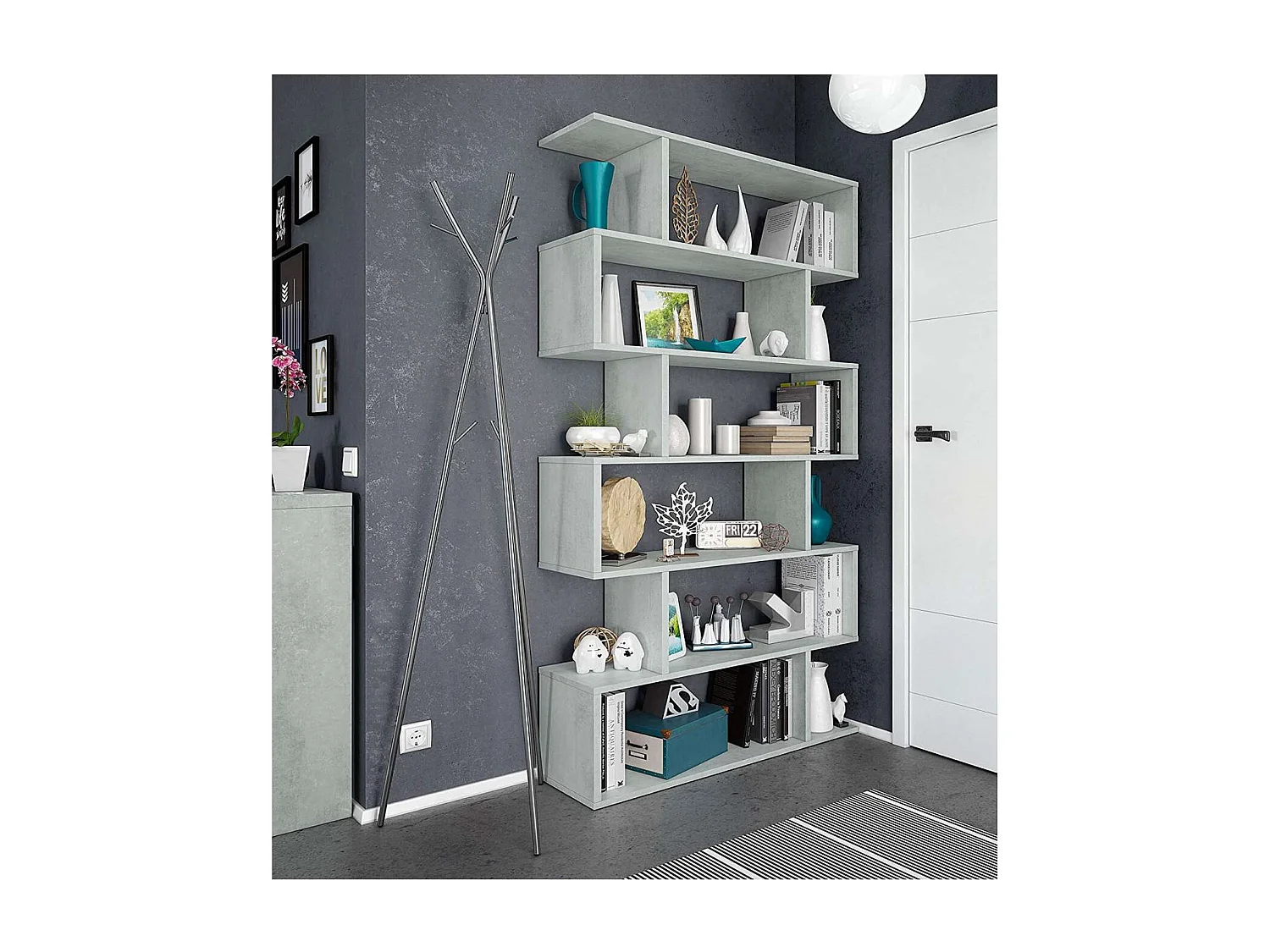 Estanteria alta Canton en cemento 192 cm(alto)80 cm(ancho)25 cm(fondo) .