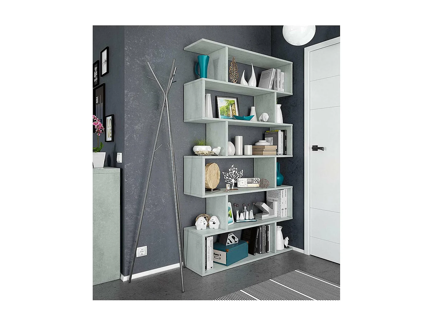 Estanteria alta Canton en cemento 192 cm(alto)80 cm(ancho)25 cm(fondo) .