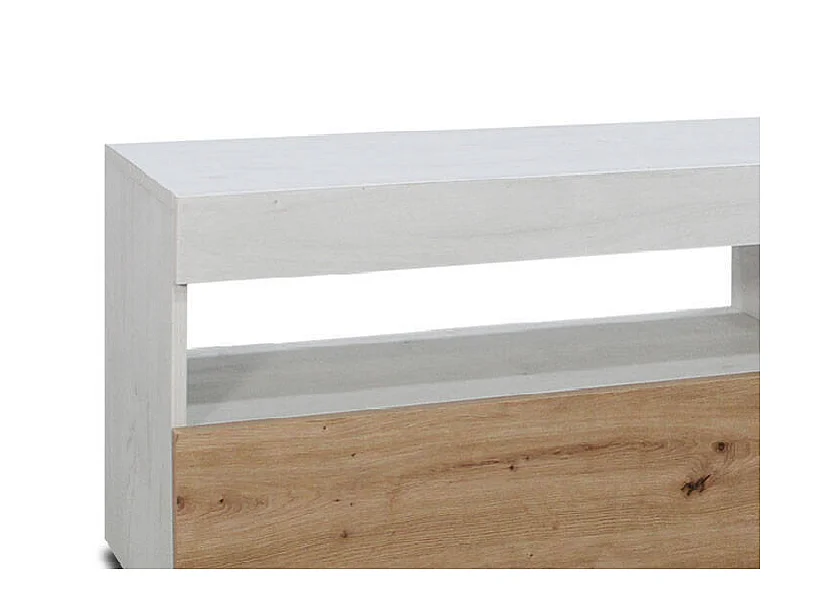 Conjunto salón Alonso acabado polar-artisan, 130cm(alto ) 250cm(ancho) 40cm(largo)