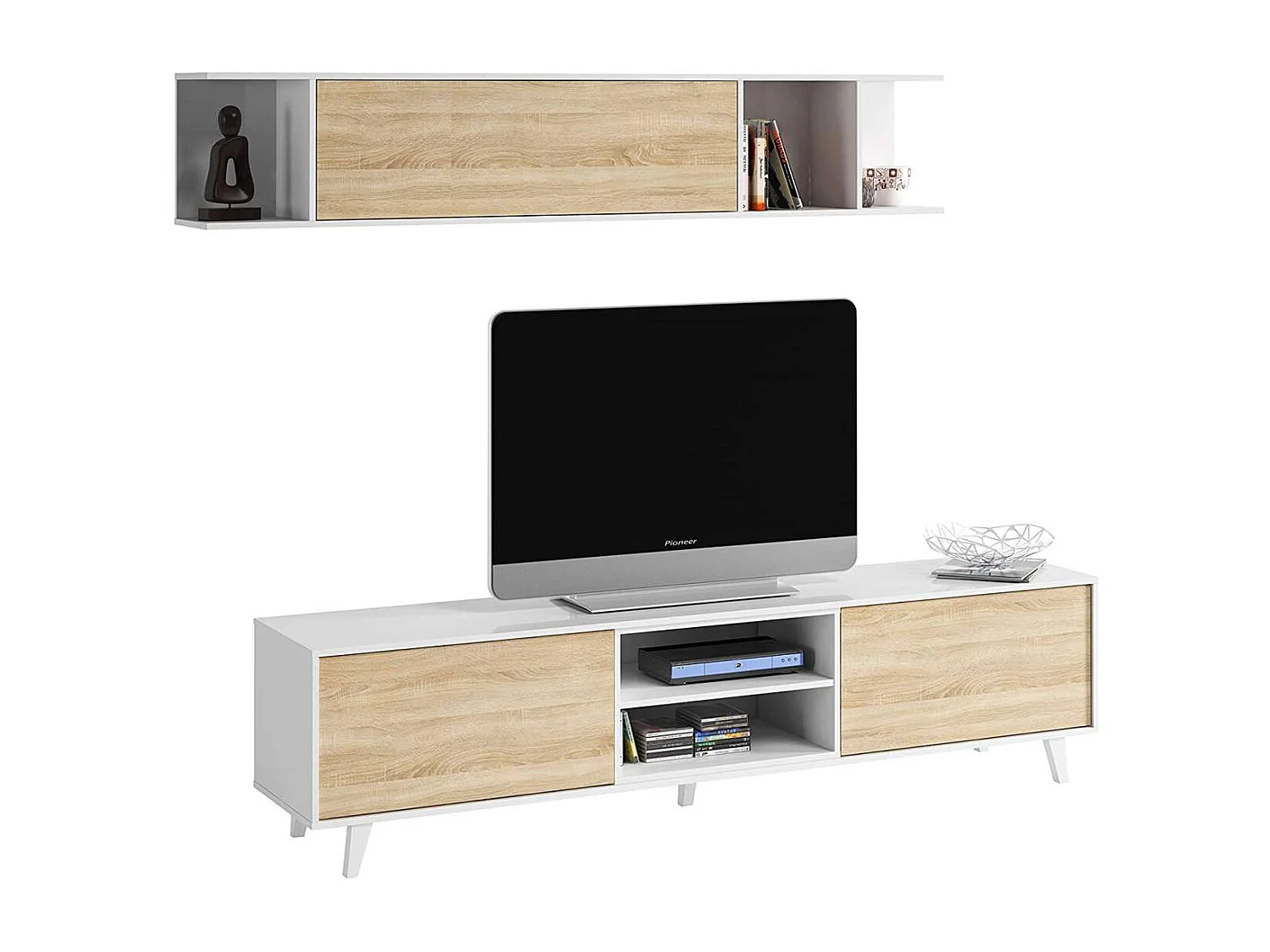 Conjunto salon television Alcontar 51 cm(alto)180 cm(ancho)41 cm(largo)