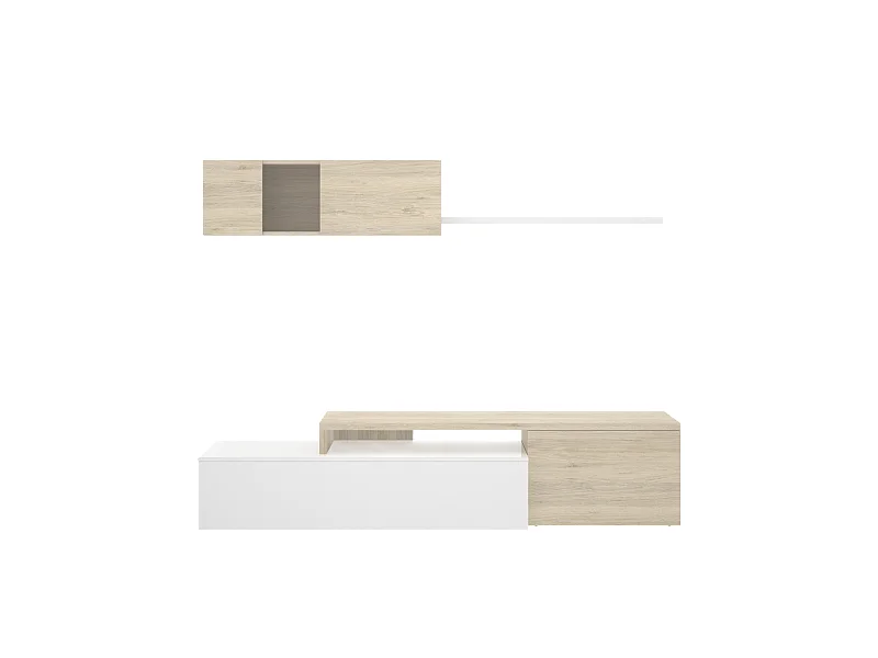 Conjunto de salon compacto Higuera de Calatrava en color Blanco Brillo / Natural