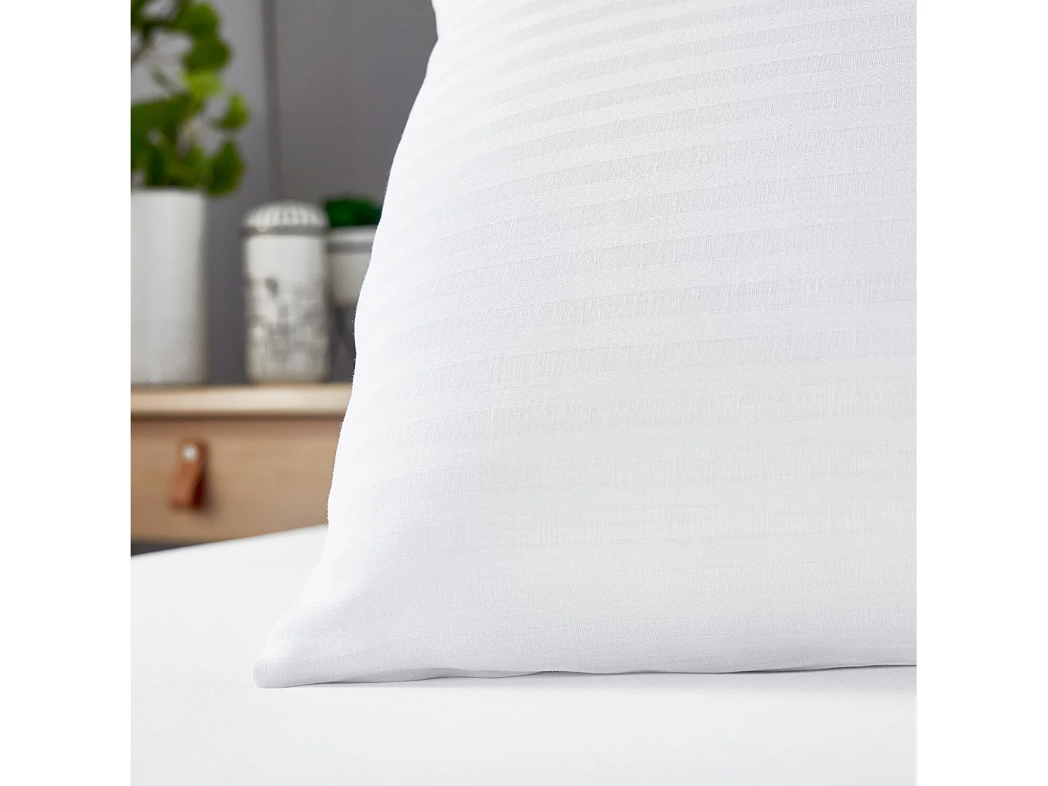 Funda de almohada de 75 x 50 cm de algodón de 3 cm - NEUTRAL de PIKOLIN HOME
