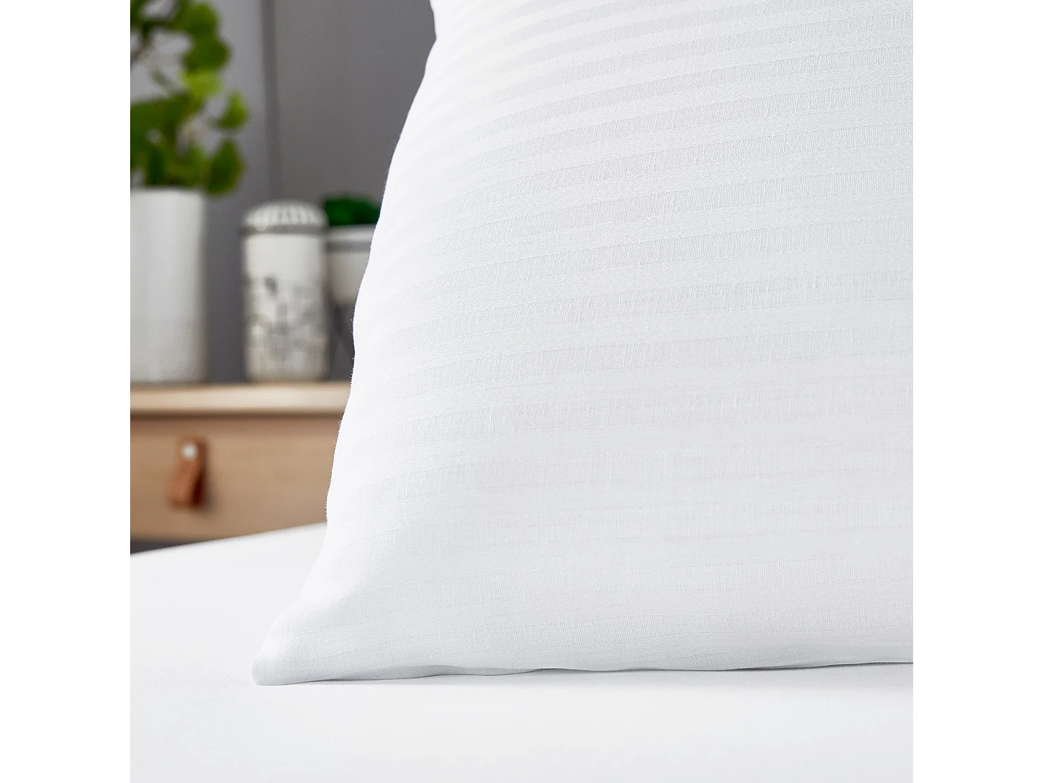 Funda de almohada 100% algodón extrasuave 80x50cm