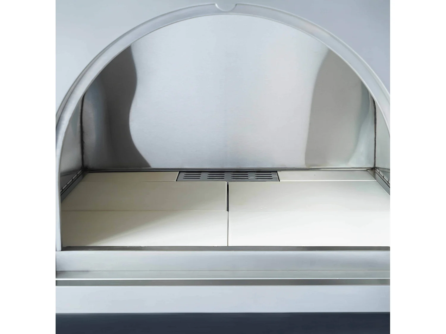 Cuisine d'extérieur 4 éléments avec four à pizza noir