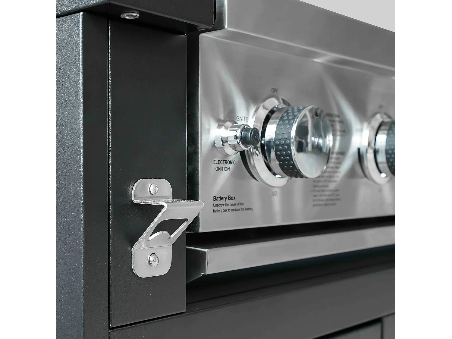 Cuisine d'extérieur acier 4 éléments avec barbecue