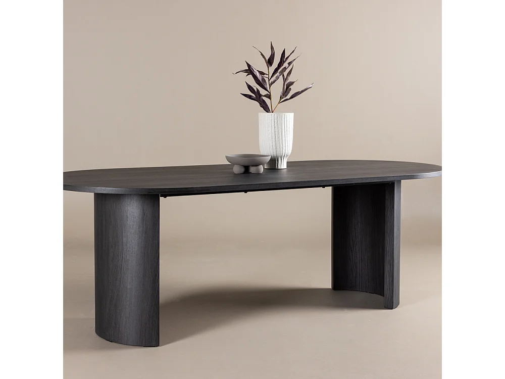 Table à Manger Design "Grundsund" 220cm Noir