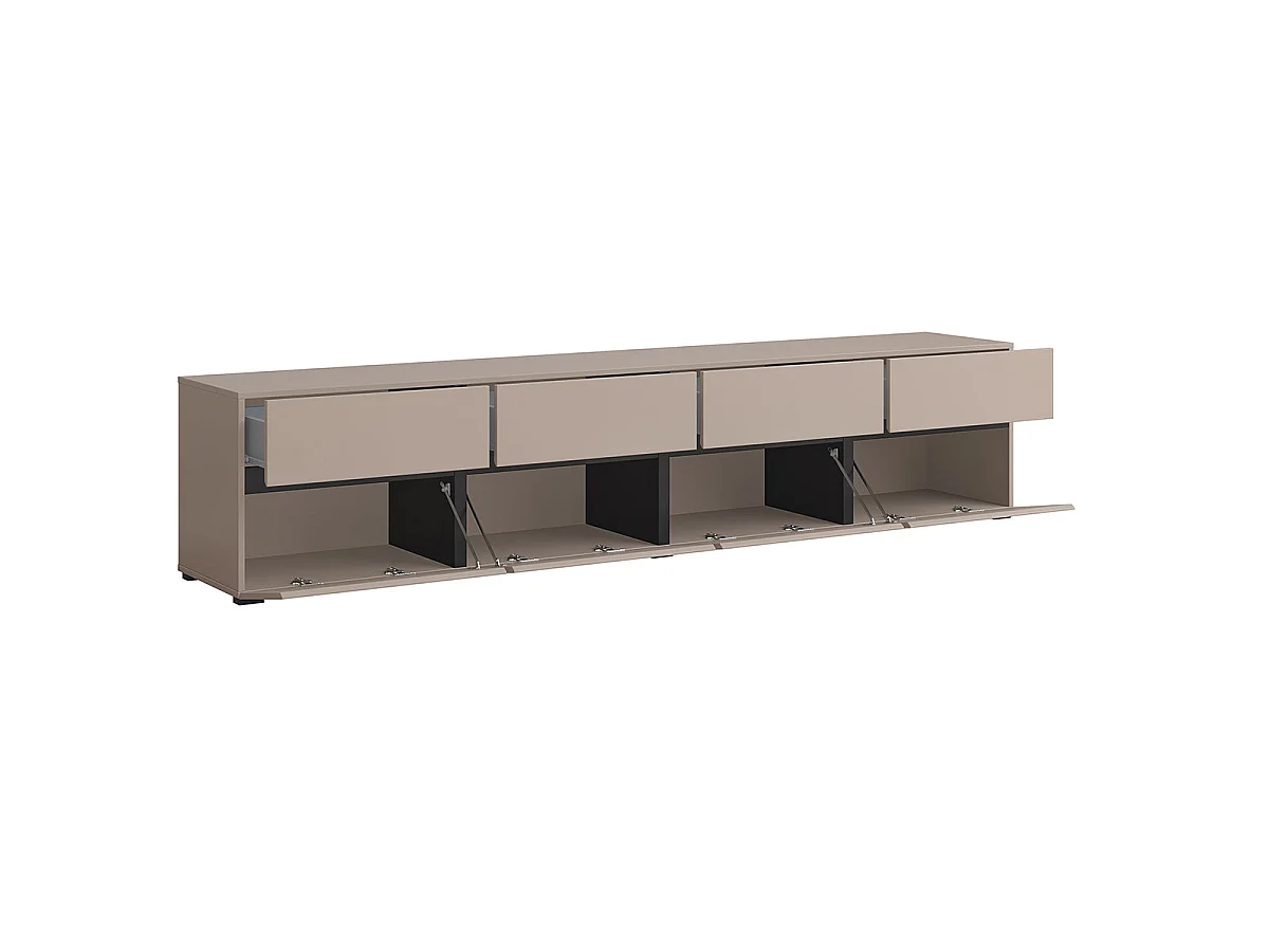 TV-Möbel 4-türig 225 cm Lilia Taupe