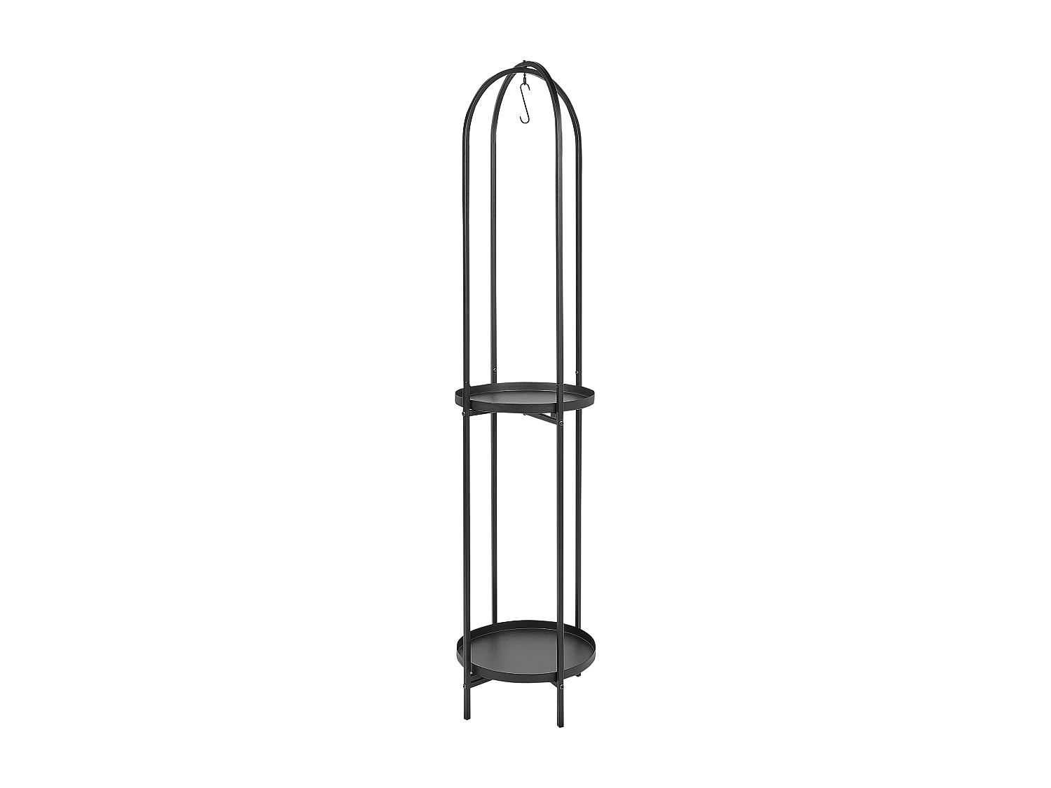 Pflanzenständer TAMARIX Metall 35 cm Schwarz