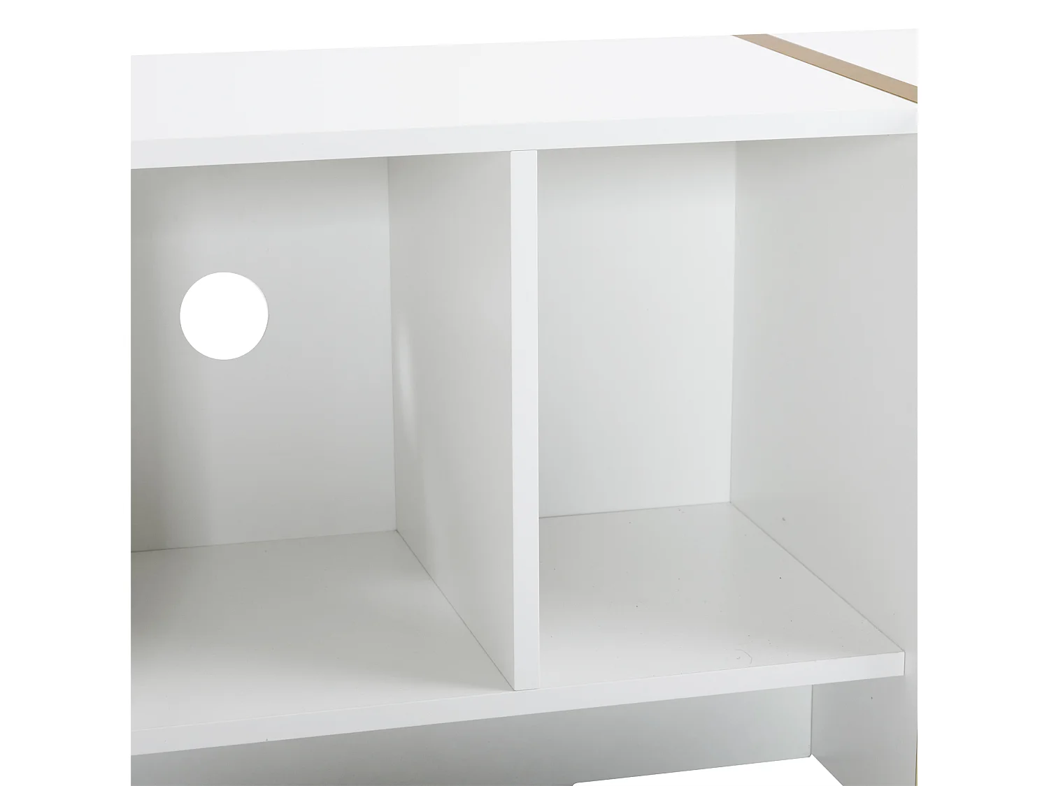 Móvel TV 190 cm - com 2 portas 2 gavetas 2 compartimentos - Branco