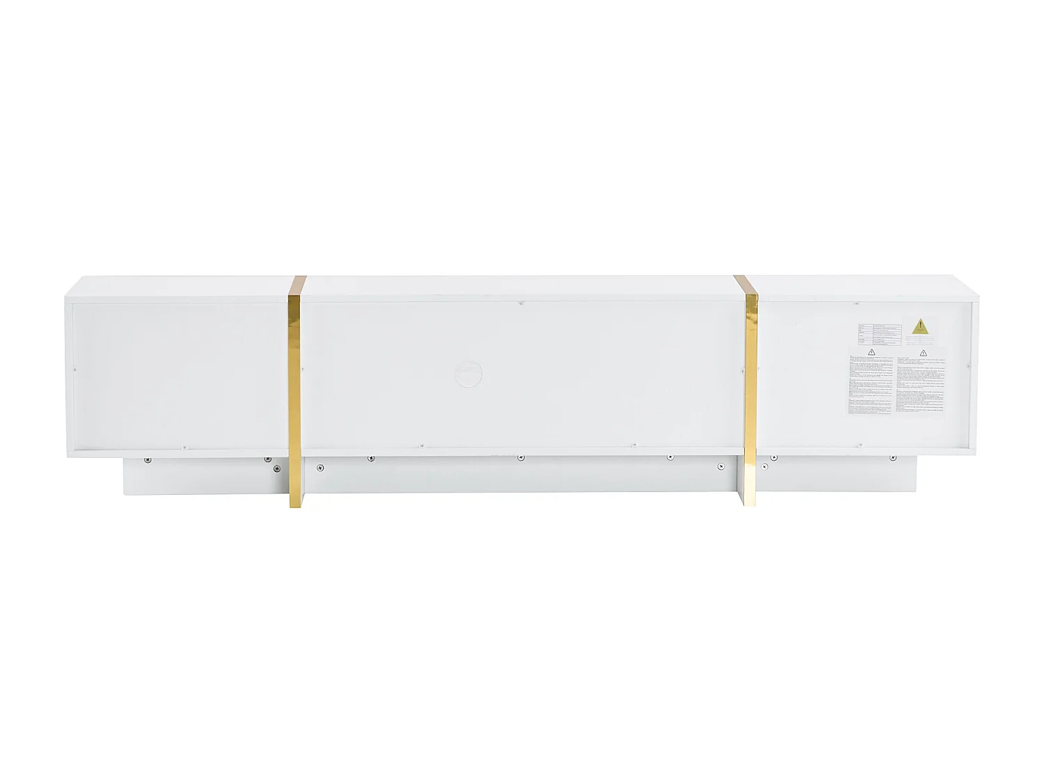 Móvel TV 190 cm - com 2 portas 2 gavetas 2 compartimentos - Branco