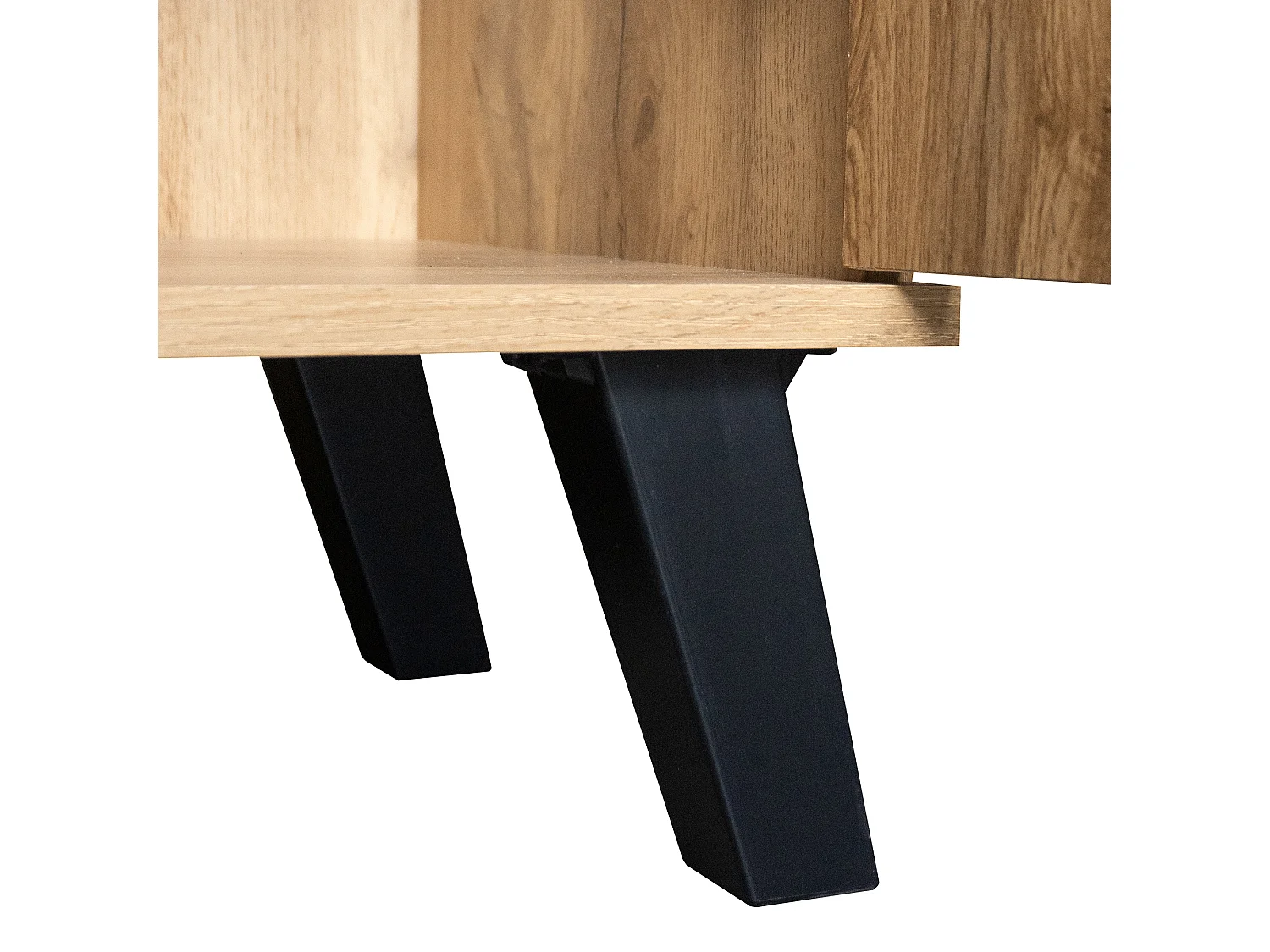 Buffet avec 4 portes - en panneaux de particules - Naturel