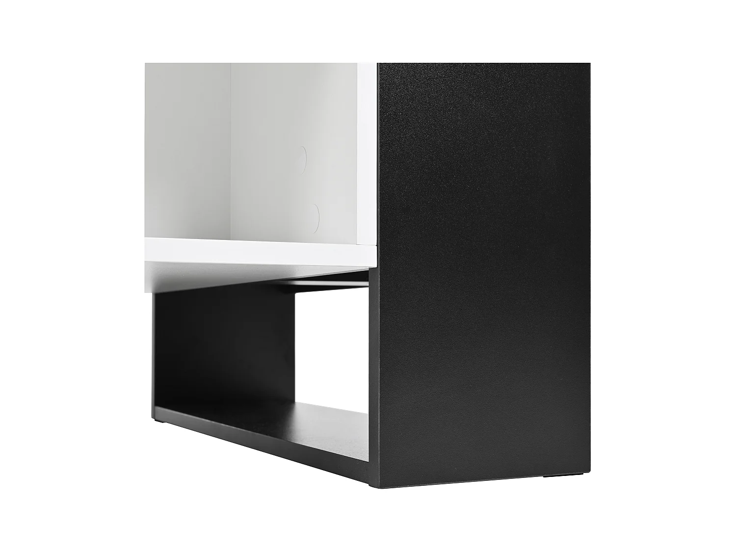 Mesa de centro con un cajón - estilo moderno - Blanco y Negro