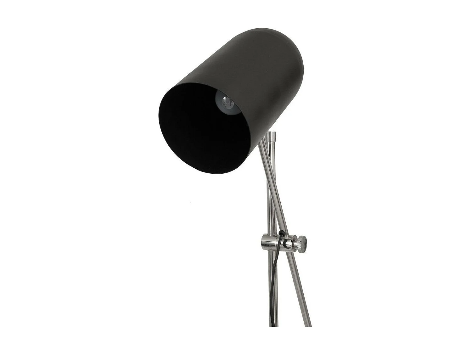 Lampadaire Industriel "Celeste" 142cm Noir & Argent