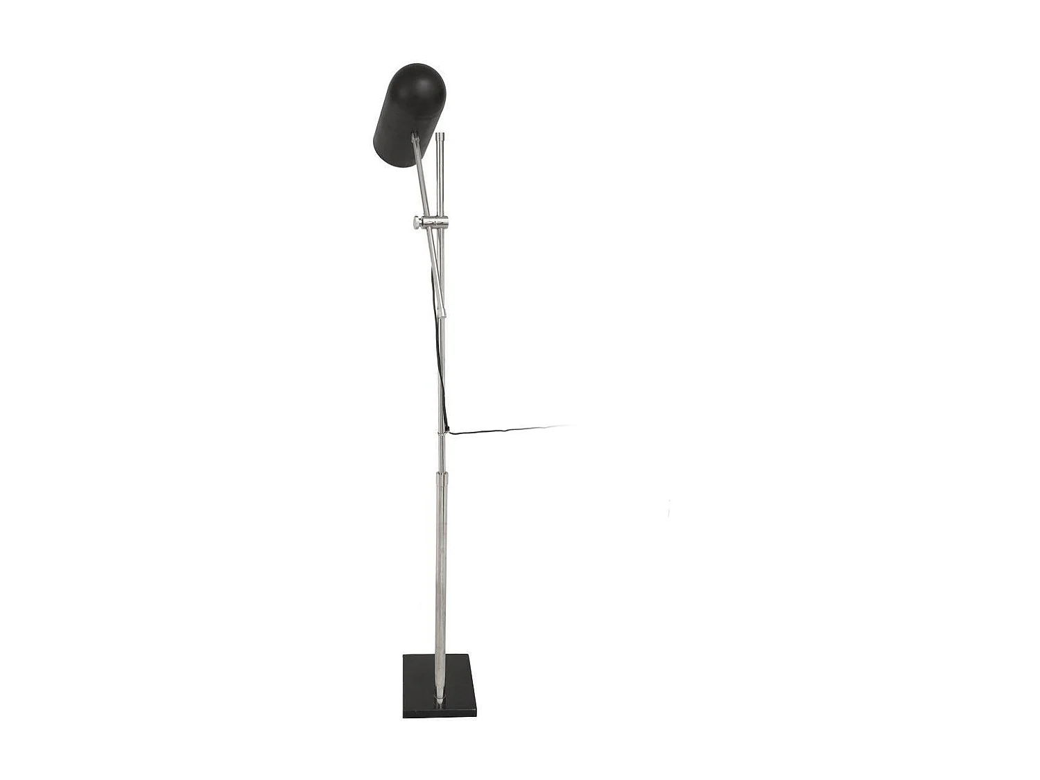 Lampadaire Industriel "Celeste" 142cm Noir & Argent