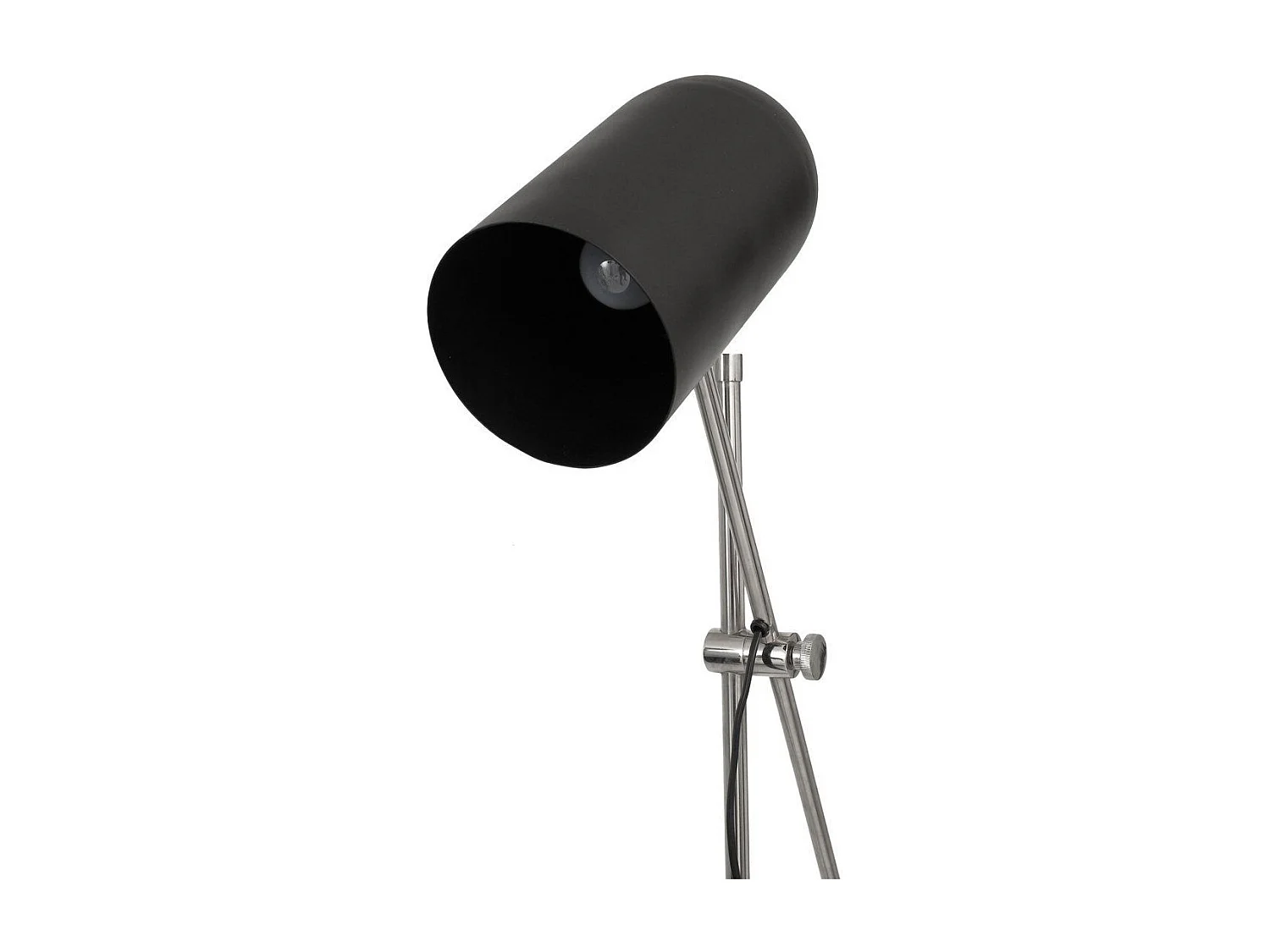 Lampadaire Industriel "Celeste" 142cm Noir & Argent