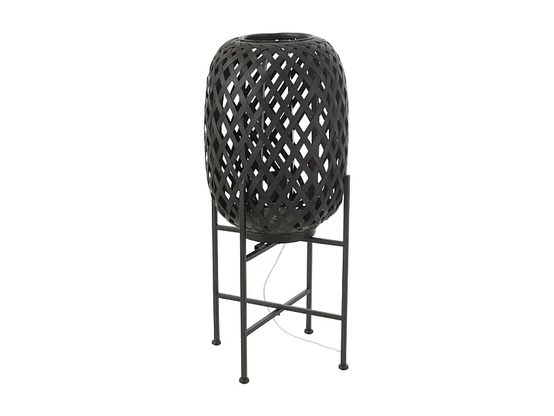 Lampadaire en Bambou "Holga" 70cm Noir