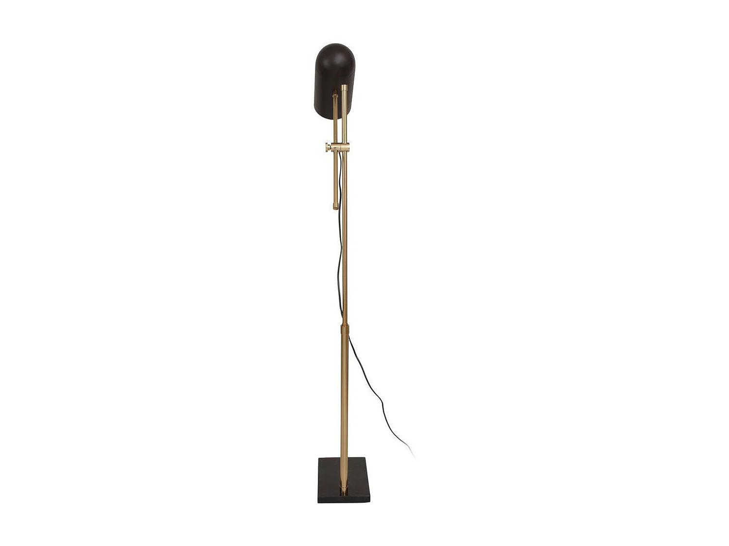 Lampadaire Industriel "Celeste" 142cm Noir & Or