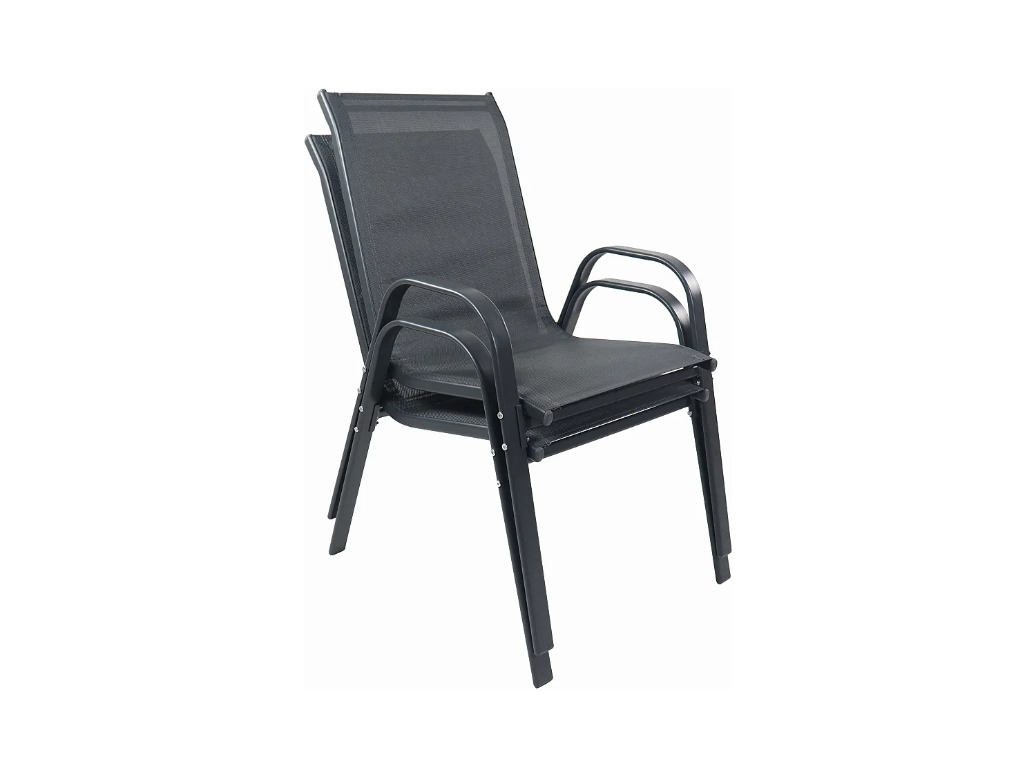 Garden chair Sonlas Anthracite H. 89 x W. 56 x D. 73 cm