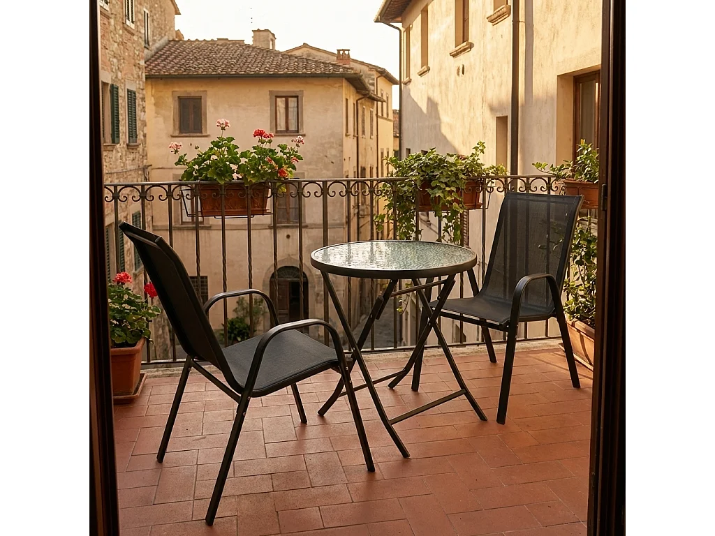 Garden chair Sonlas Anthracite H. 89 x W. 56 x D. 73 cm