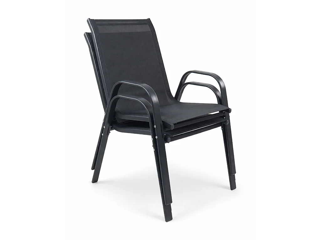Garden chair Sonlas Anthracite H. 89 x W. 56 x D. 73 cm