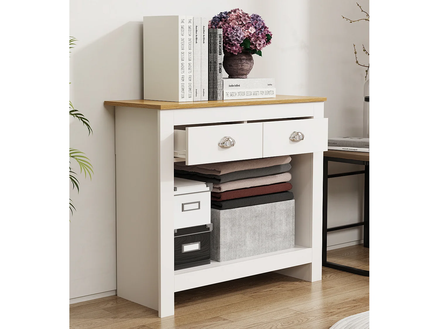 Holz Kommode Sideboard Schublade BalusaS