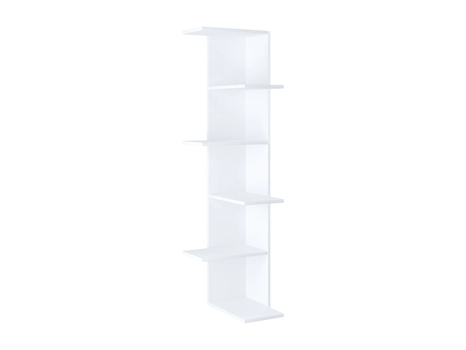 Wall Rack Balos White H. 140 x W. 37 x D. 37 cm